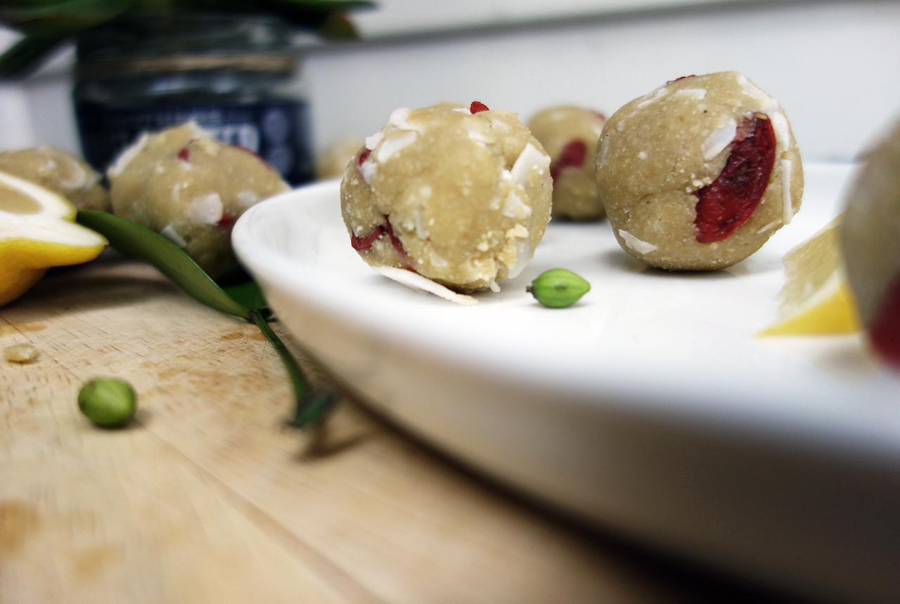 Nopal Cactus Vanilla Lemon Cashew Vegan Raw Bliss Balls